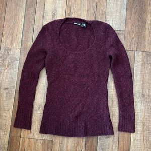 Stretchy Maroon Sweater, Size L